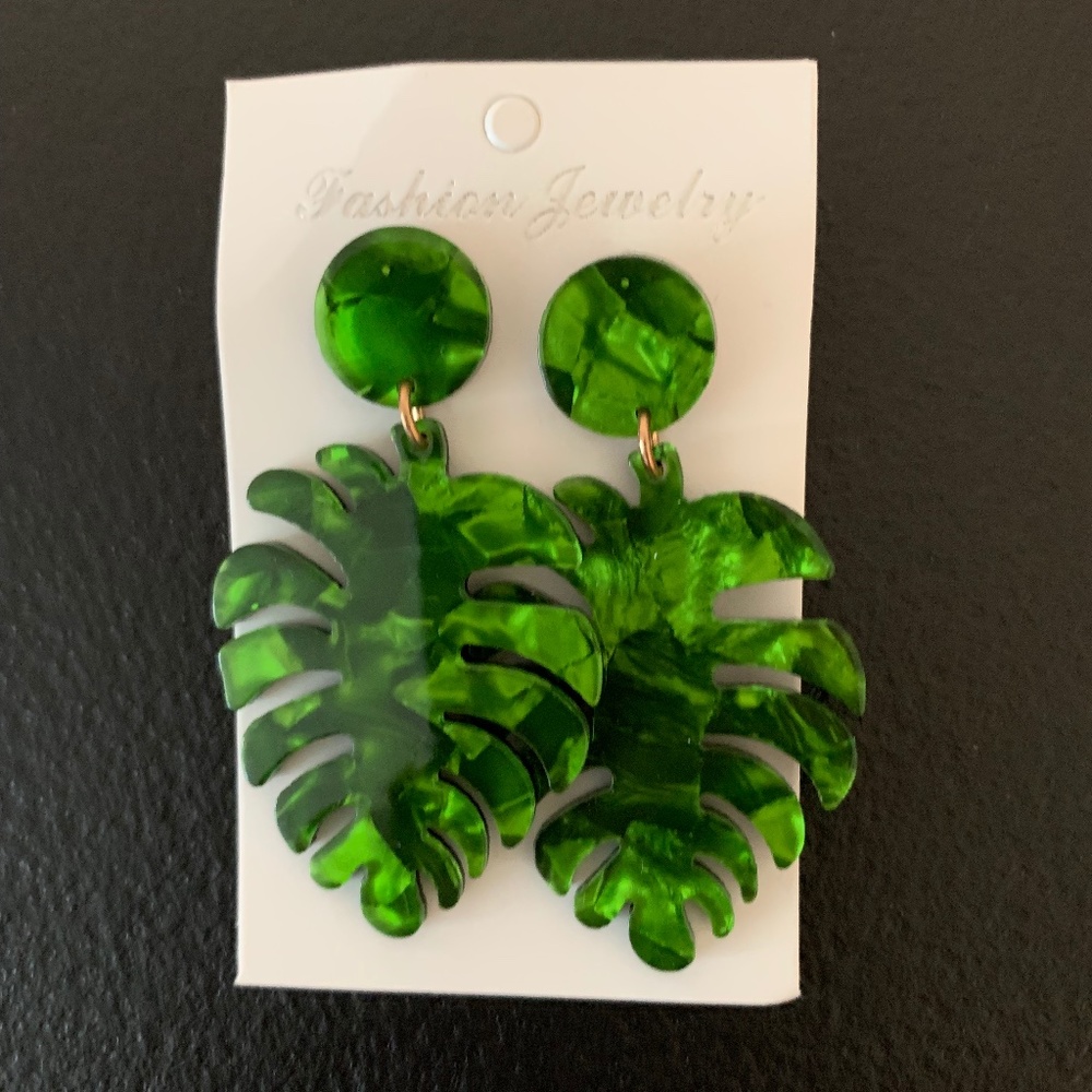 Palm Leaf Earrings